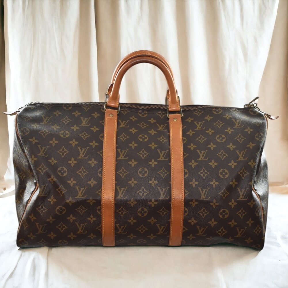 Louis Vuitton Monogram Canvas Keepall 50 Travel Bag